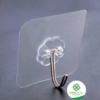 Móc dính trong suốt dính tường, móc dính đa năng combo 10c