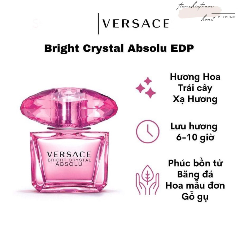 Nước Hoa Nữ Versace Bright Crystal Absolu EDP 10ml (dạng mẫu thử)
