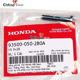 Vít HONDA nhiều dòng xe 5x28 (93500050280A) - Chi Tiết ốc Xe Máy Honda