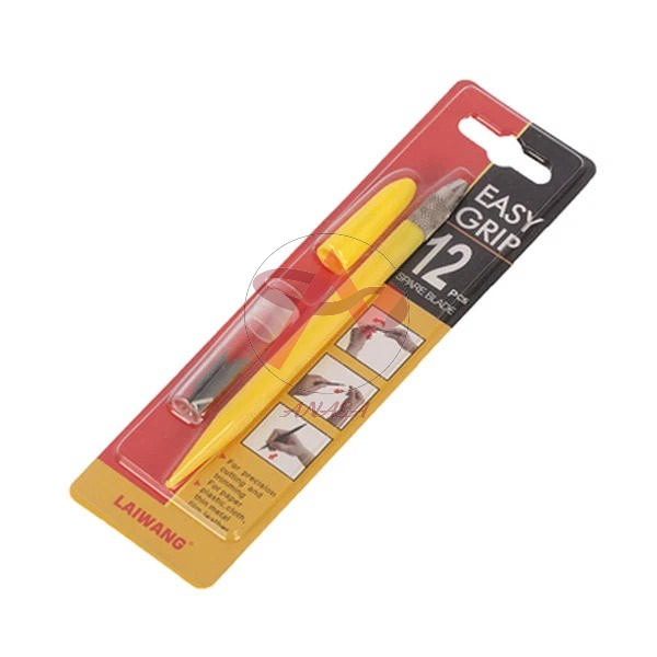 Dao Cắt Washi Tape Tỉa Sticker, Tỉa Giấy, Gọt Mô Hình Tiện Lợi Kèm 12 Lưỡi Giao Màu Ngẫu Nhiên