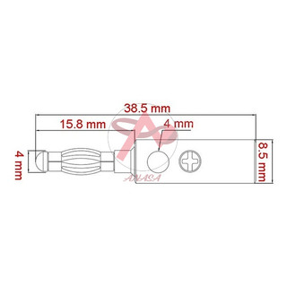 Jack Bắp Chuối 4mm Đỏ - Đen Giá Rẻ