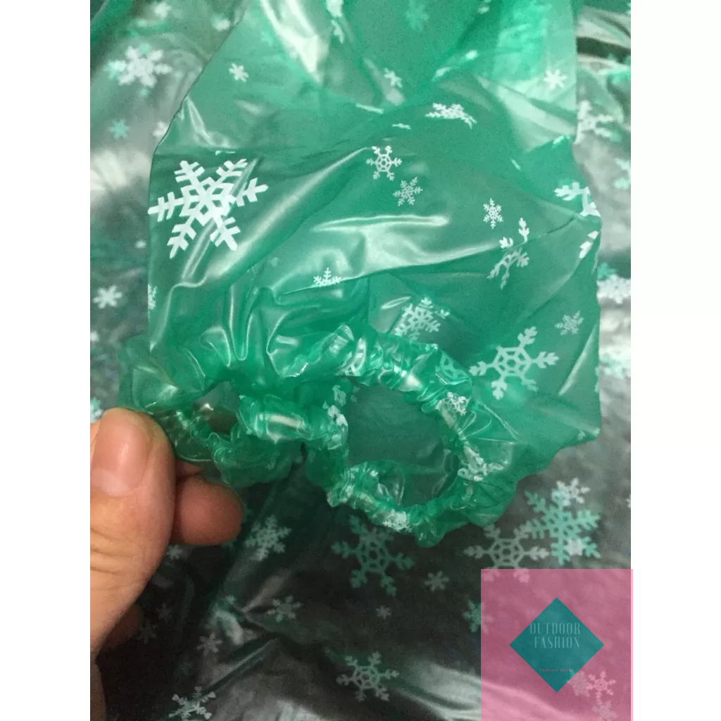 Aó mưa dạng bít trùm vải nhựa PVC dẻo không thấm nước dài 1m2
