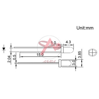 LED Đục Phi 5mm, LED Đục Phi 3mm - Gói 10 con