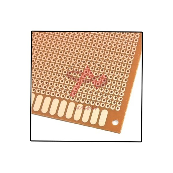 PCB Đục Lỗ 9x15cm 1 Mặt Phủ Vàng Loại Thường