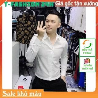[FreeShip] Áo Sơ mi nam vãi Đũi cao cấp co giãn nhẹ ôm body hottrend trẻ trung -BLACK FASHION Shop- an87