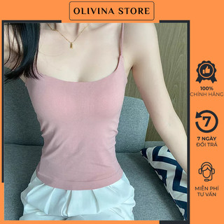 Áo 2 dây nữ có mút đệm ngực dáng dài
