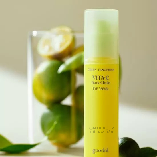 Kem mắt sáng da mờ thâm Goodal Green Tangerine Vita C Dark Circle Eye Cream