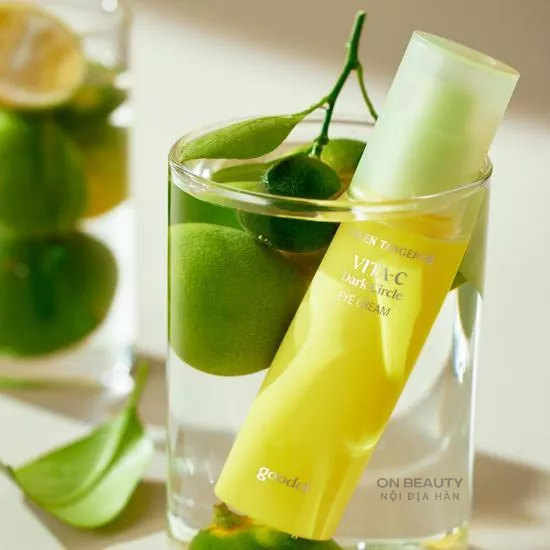 Kem mắt sáng da mờ thâm Goodal Green Tangerine Vita C Dark Circle Eye Cream