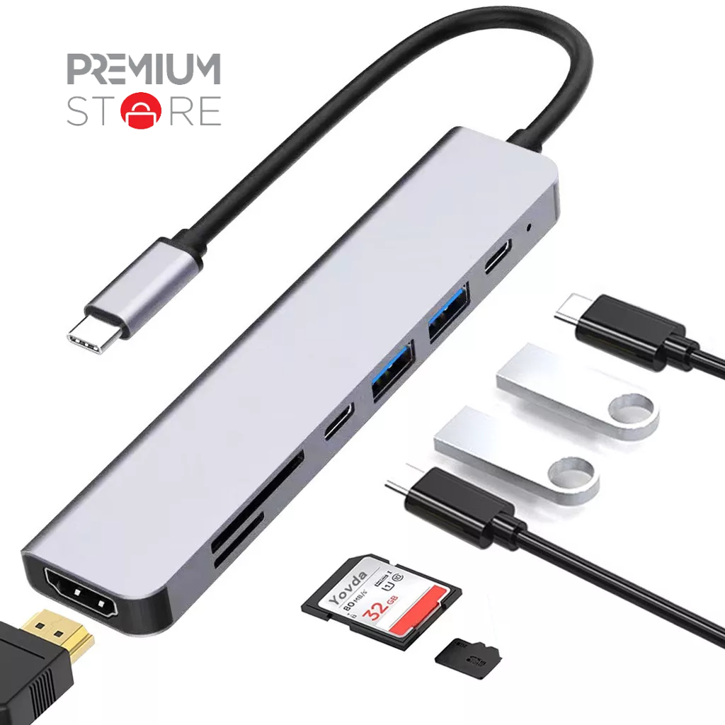 HUB Type-C và HUB USB 3.0 TỐC ĐỘ CAO cổng chia usb mở rộng cho Máy Tính, Điện Thoại và Máy Tính Bảng