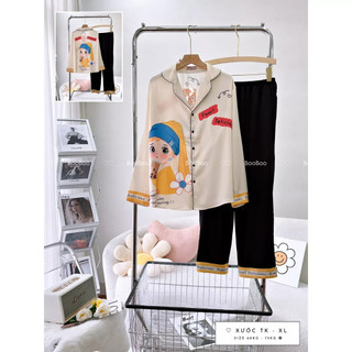 BIGSIZE 60 -75kg-Đồ Mặc Nhà Pijama Lụa Latin