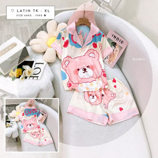 BIGSIZE 60 -75kg- Đồ Mặc Nhà Pijama Lụa Latin