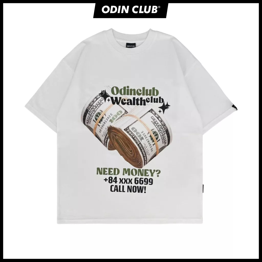 Áo thun oversize Wealth ODIN CLUB, Áo phông chất liệu 100% cotton co giãn 2 chiều, Local Brand ODIN CLUB