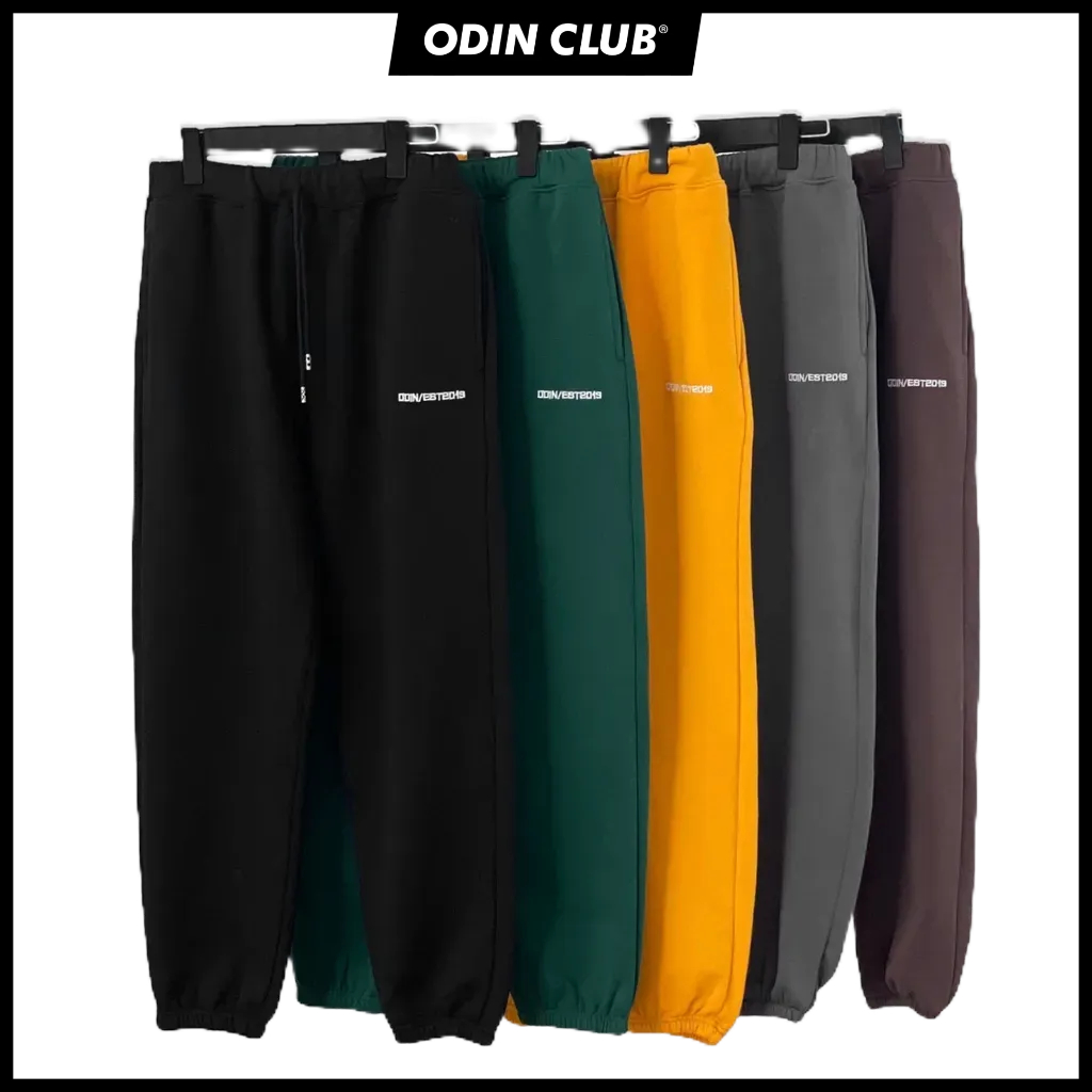 Quần Nỉ ODIN CLUB Original Pants, Quần nỉ dài bo gấu form rộng nam nữ ODIN, Local Brand ODIN CLUB