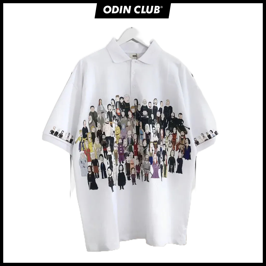 Áo Polo Oversize G.O.T, Áo phông cotton nam nữ unisex, Local Brand ODIN CLUB