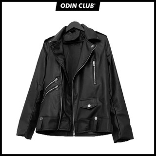 Áo khoác da biker odin, áo khoác jacket da dài tay unisex, local brand odin club