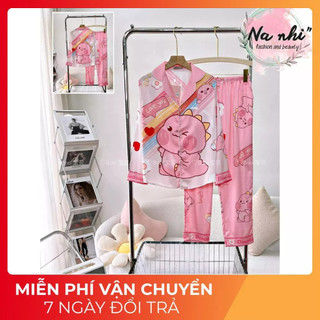 Đồ mặc nhà pijama lụa latin tdqd