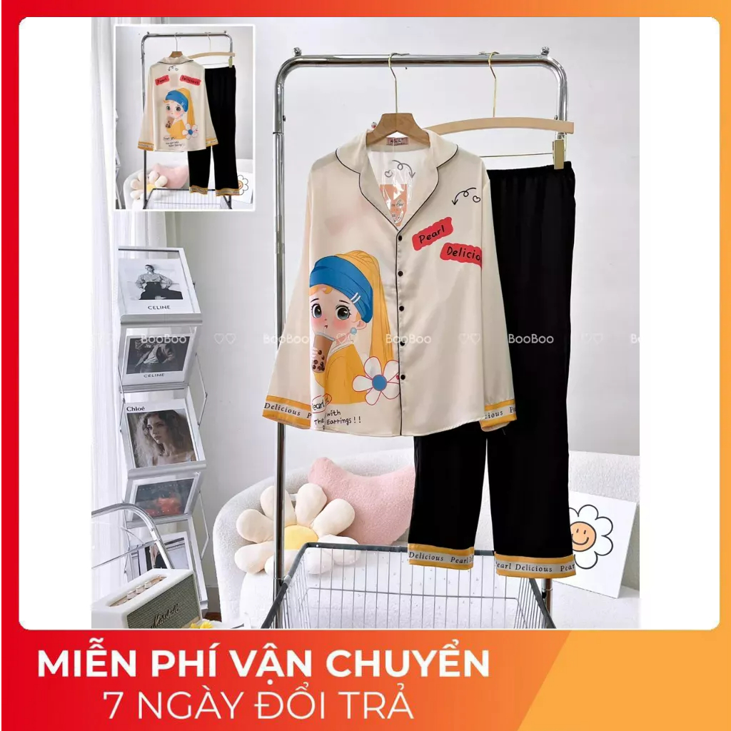 BIGSIZE 60 -75kg-Đồ Mặc Nhà Pijama Lụa Latin