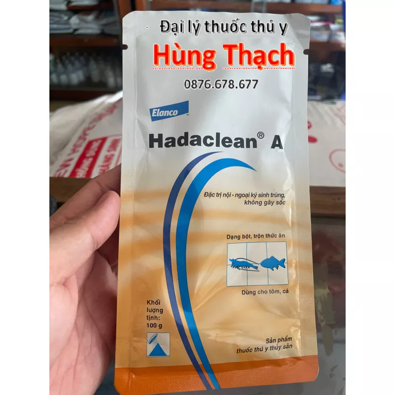 Hadaclean A gói 100gr cho cá, tôm, baba