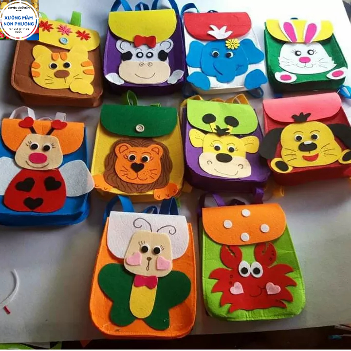 Trang trí mầm non balo chất vải nỉ dùng cho bé mầm non nhiều mẫu chọn