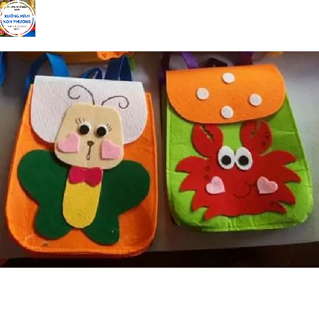 Trang trí mầm non balo chất vải nỉ dùng cho bé mầm non nhiều mẫu chọn