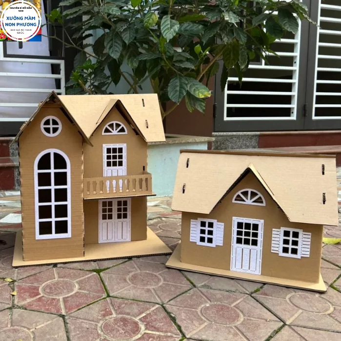 Đồ mầm non nhà bìa trang trí mầm non nhiều mẫu