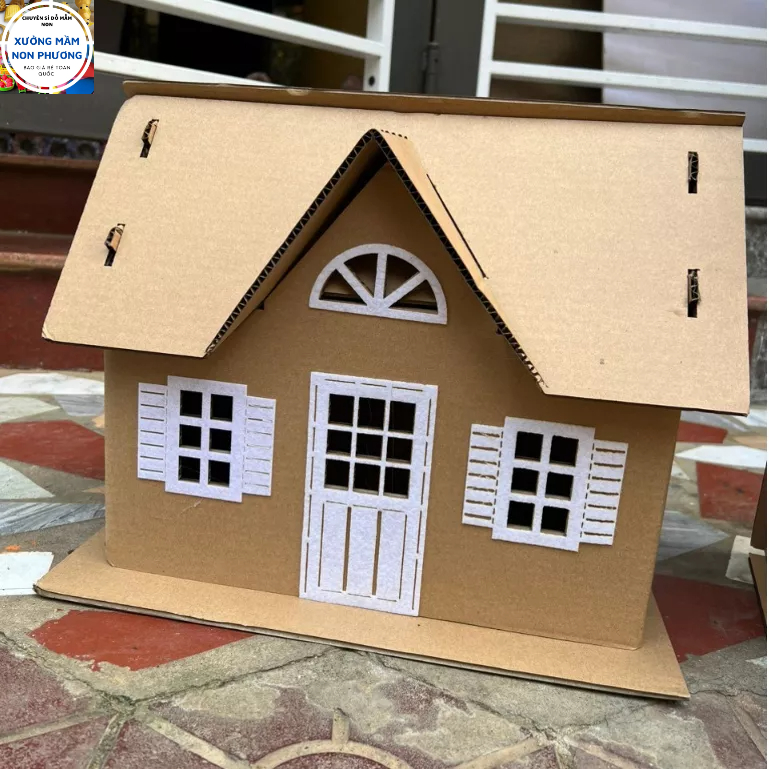 Đồ mầm non nhà bìa trang trí mầm non nhiều mẫu