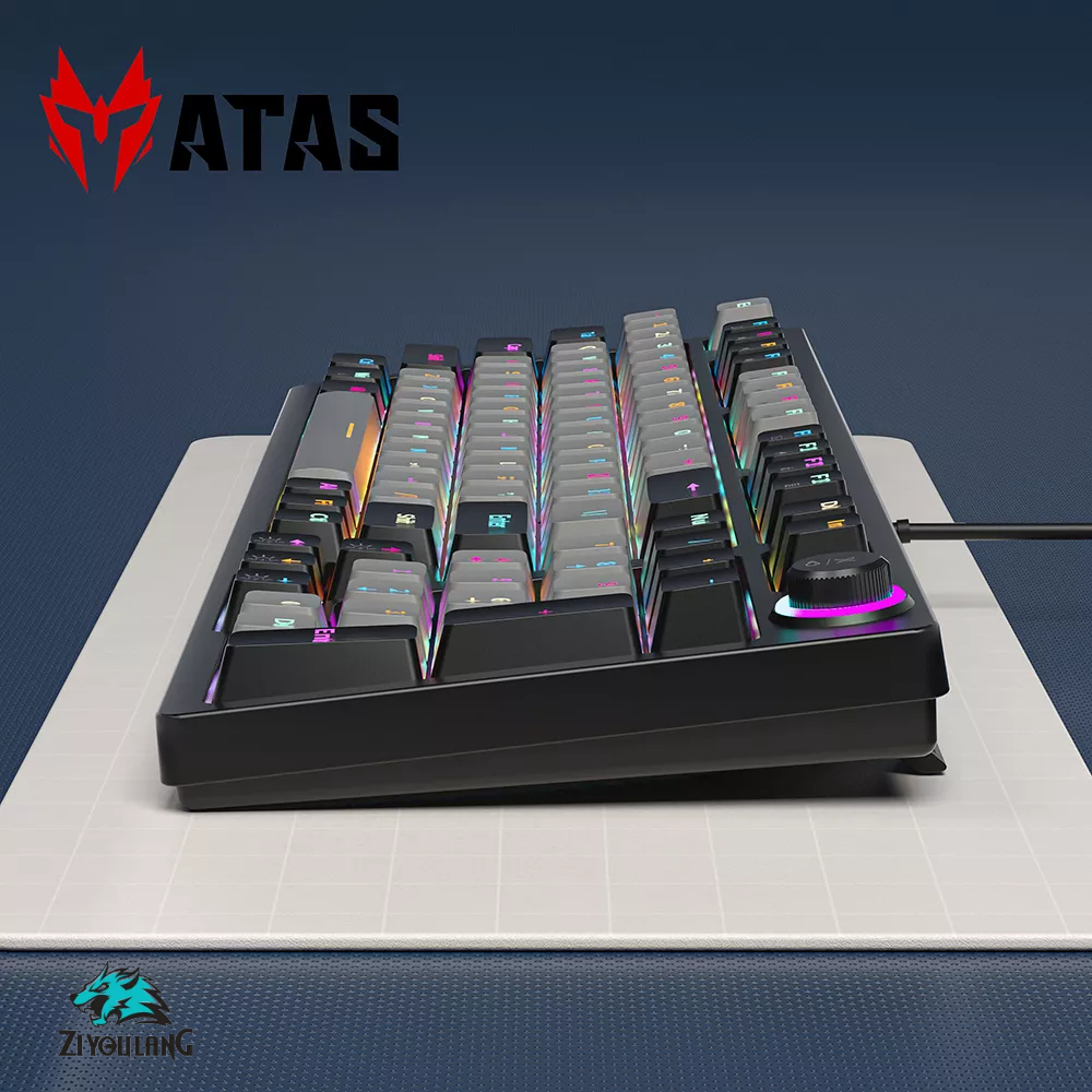 Bàn phím cơ ATAS ZA981 98 Key - Có Hotswap - Red switch - Có nút điều chỉnh độ sáng - LED 9 chế độ