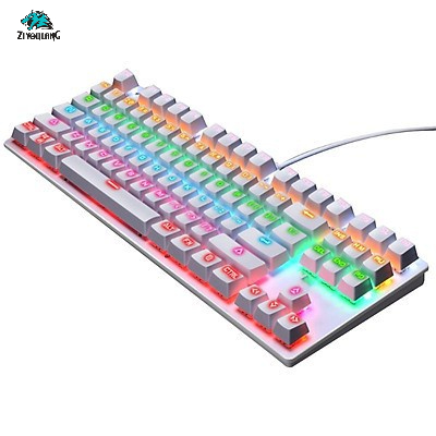 Bàn phím cơ Gaming Leaven K550 Blue Switch TKL 87 phím, LED RGB, chống nước, Bảo hành 1 năm