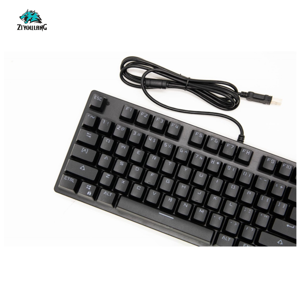 Bàn phím cơ gaming Atas A950 - Blue Switch  - LED RAINBOW - Chống nước - 87 Keycap