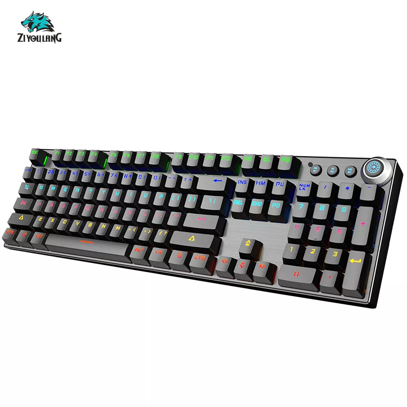 Bàn phím cơ Gaming Leaven K990 - LED RGB Rainbow - chống nước - chống bụi - Blue Switch - Bảo hành 1 năm
