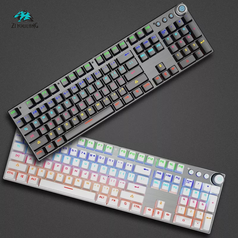 Bàn phím cơ Gaming Leaven K990 - LED RGB Rainbow - Chống nước - Chống bụi - Blue Switch - Bảo hành 1 năm - Chính hãng