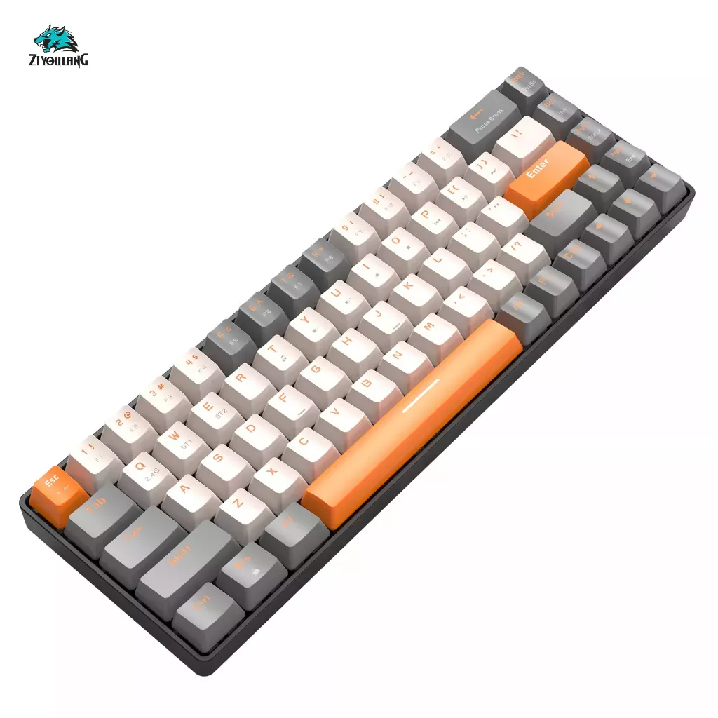 Bàn phím cơ gaming bluetooth không dây K68 - Kết nối 2 chế độ  - 68 Phím Hotswap