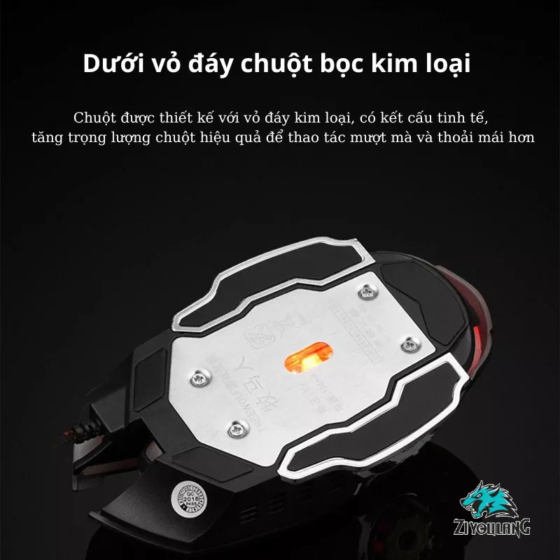 Chuột máy tính Gaming có dây X7 giá rẻ - Led RGB, 6 nút bấm DPI Khủng 3200 Chơi Game Làm Việc Văn Phòng Cực Tiện Dụng