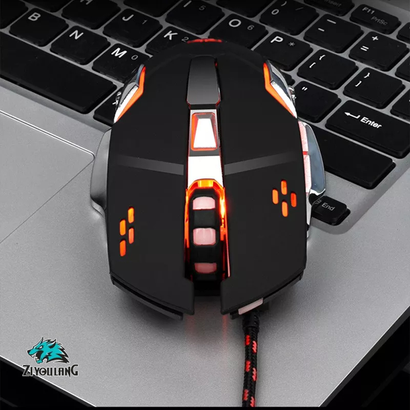 Chuột máy tính Gaming có dây X7 giá rẻ - Led RGB, 6 nút bấm DPI Khủng 3200 Chơi Game Làm Việc Văn Phòng Cực Tiện Dụng