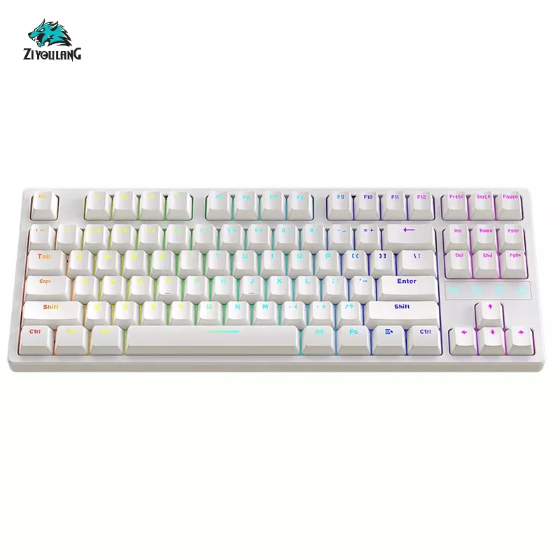 Bàn phím cơ K87 Ziyou - Hotswap - LED RGB - Red switch - Kết nối không dây 3 chế độ - Foam tiêu âm - Bảo hành 12 tháng