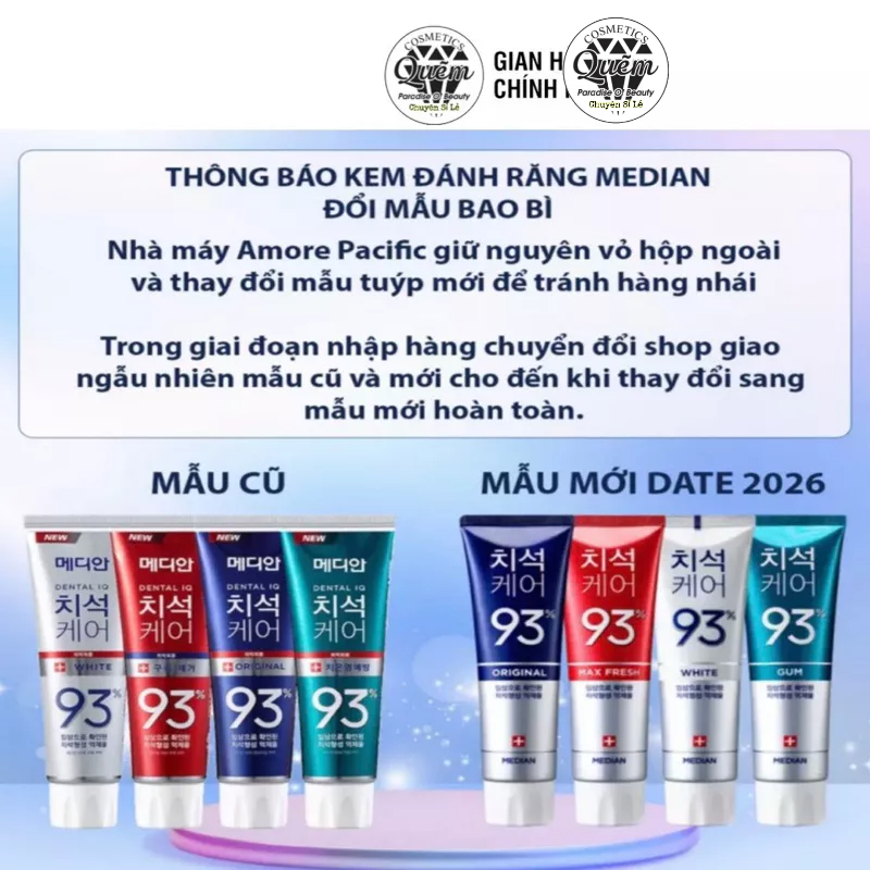 Kem đánh trăng MEDIAN N93 - Hàn Quốc ( 4 màu )mẫu mới update