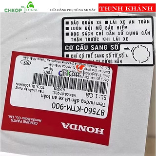 Tem cơ cấu sang số xe hàng