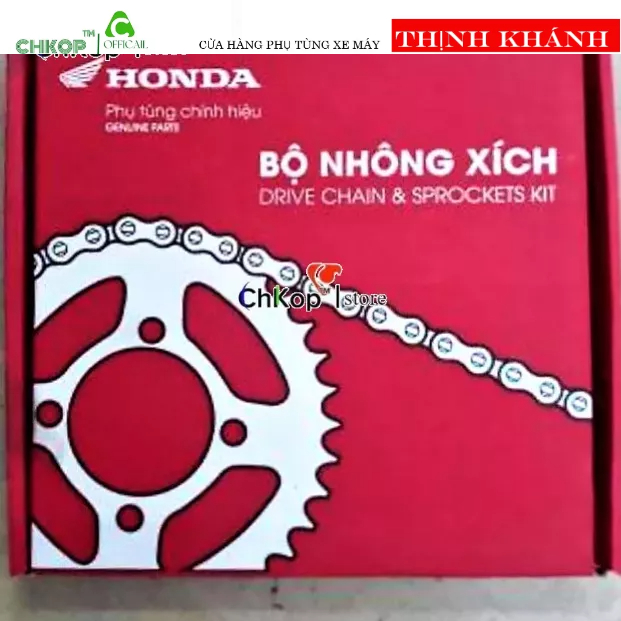 ( Chính Hãng ) Bộ nhông xích Honda cho xe dream - super drean việt chính hãng
