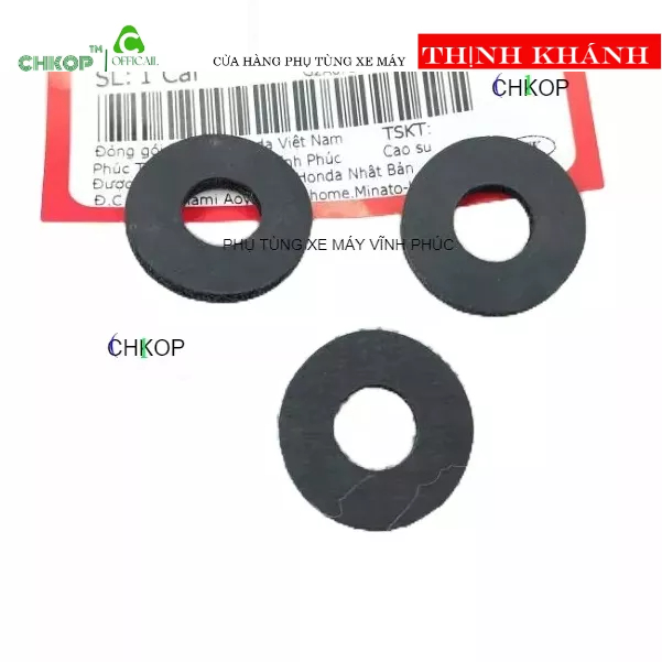 ( chính hãng ) Combo 3 Cao su đệm mặt nạ xe Wave Alpha, ZX, RS, S100...zin honda -Chkop