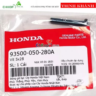 (Chính Hãng) Vít HONDA nhiều dòng xe 5x28 (93500050280A)  ốc Xe Máy Honda