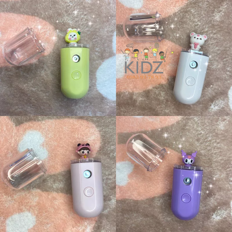 Máy phun sương mini cầm tay, máy phun hơi nước nhỏ gọn dễ dàng bỏ túi xách du lịch nhỏ xinh dễ thương