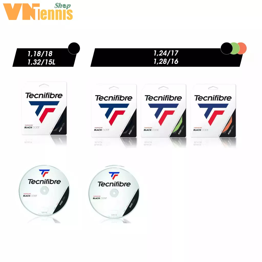 Dây đan vợt Black Code