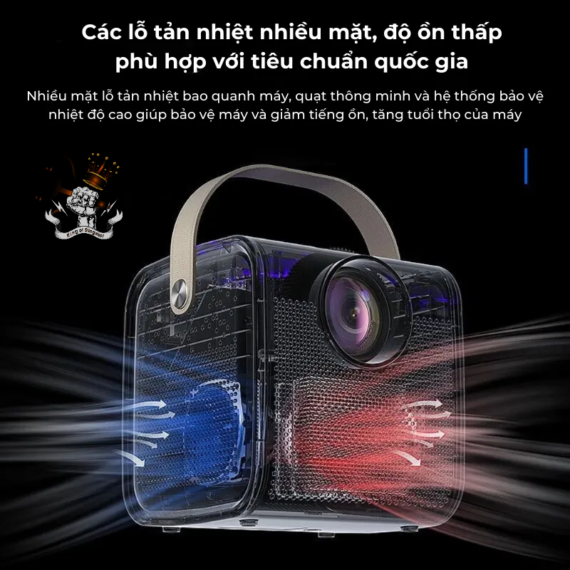 Máy Chiếu Mini S6 Siêu Nét có Hỗ Trợ Tiếng Việt, Kết Nối Bluetooth Wifi Chạy Hệ Điều Hành Android 9 Cao Cấp - DCP24