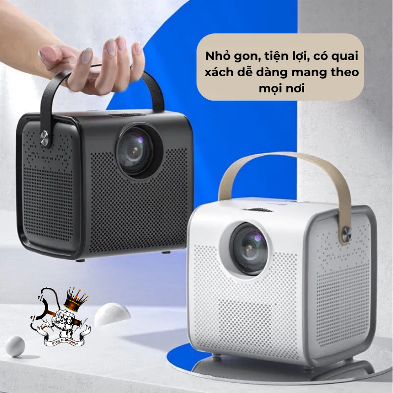 Máy Chiếu Mini S6 Siêu Nét có Hỗ Trợ Tiếng Việt, Kết Nối Bluetooth Wifi Chạy Hệ Điều Hành Android 9 Cao Cấp - DCP24