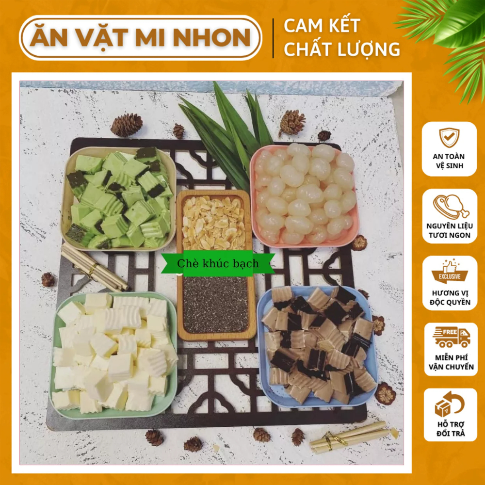 Set Chè Khúc Bạch 400g Thanh Mát, Giúp Cơ Thể Giải Nhiệt Có Thể Pha Tới 30 Chén - Chất Lượng Đạt Chuẩn ATVSTP