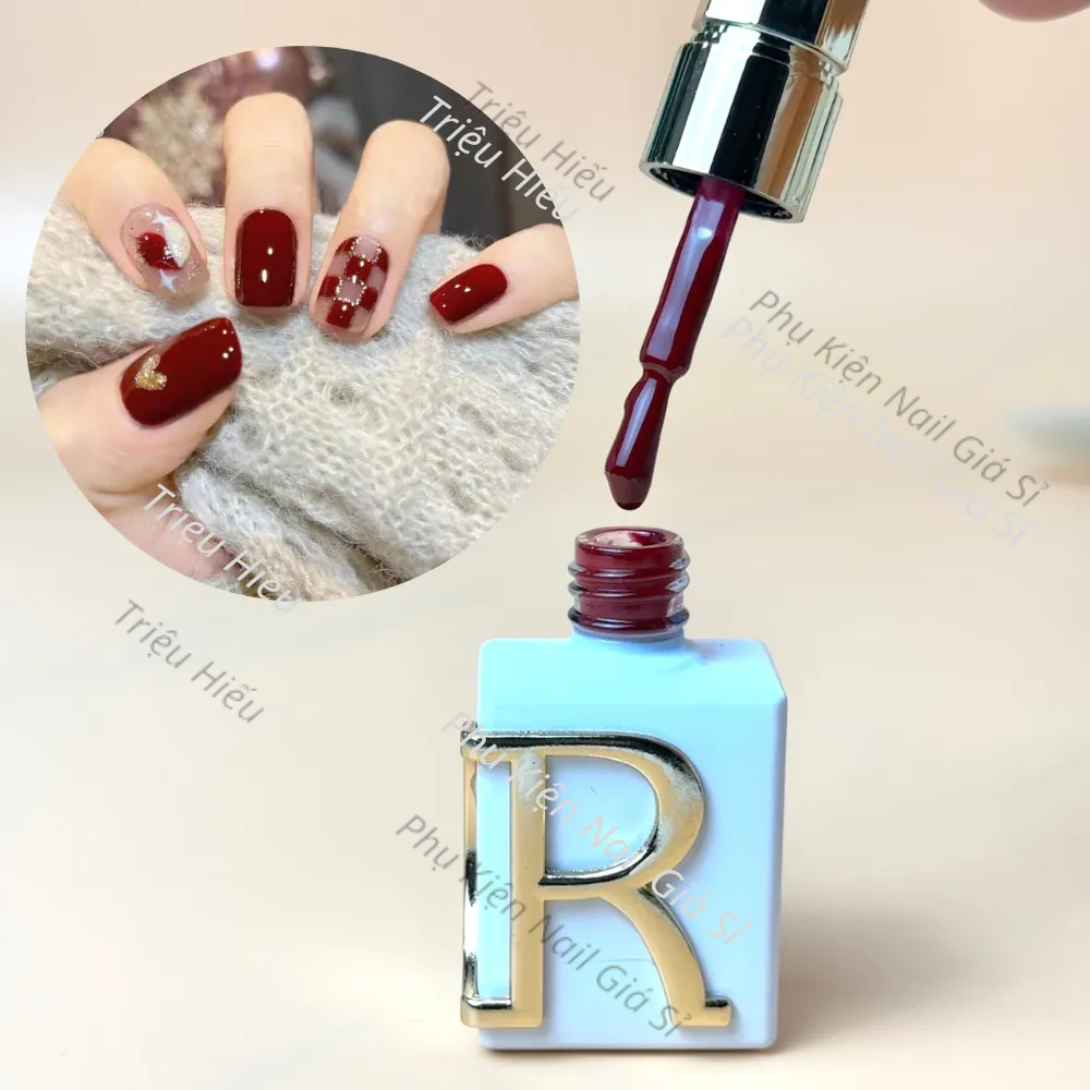 Sơn gel màu đỏ đô CR cao cấp