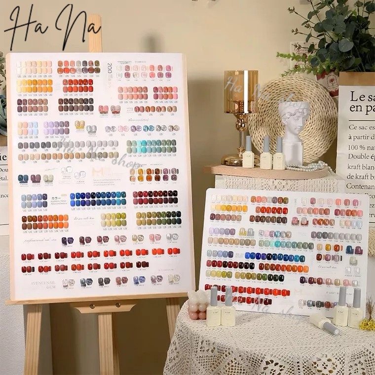 Sét sơn gel 200 màu tặng kèm 2 bảng màu to