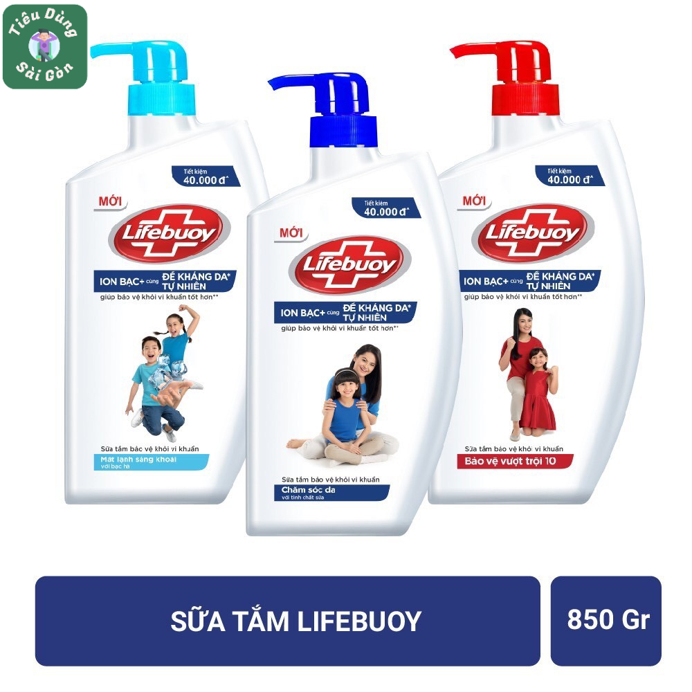 SỮA TẮM LIFEBUOY BẢO VỆ VƯỢT TRỘI Chai 850G/800G