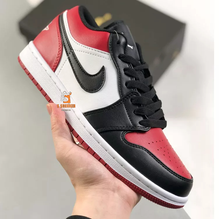 Giày Air Jordan 1 Low Toe Bred - BẢN CAO CẤP | Fullbox