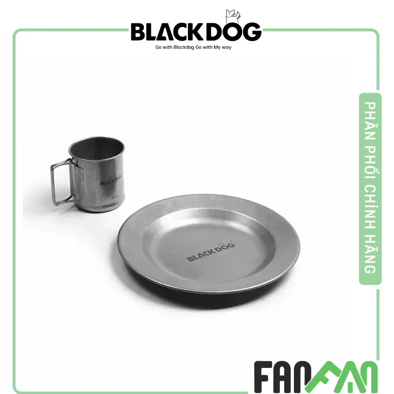 Đĩa - Cốc dã ngoại Glapming Retro Blackdog BD-CJ005 & BD-CJ006